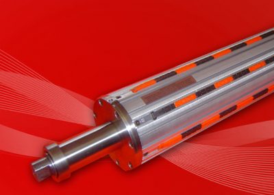 Pneumatic shafts with independent and interchangeable key rows